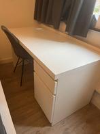 Ikea Malm bureau wit 140x65, Huis en Inrichting, Bureaus, Ophalen, Zo goed als nieuw, Bureau