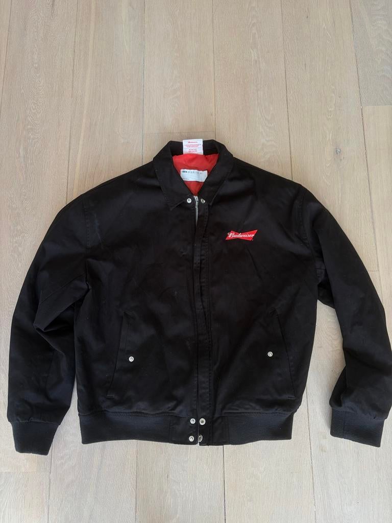 Budweiser Bomberjack zwart maat L, Ophalen of Verzenden, Zo goed als nieuw, Maat 52/54 (L), Zwart