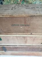 4 stuks prachtige oude houten engelse verhuiskisten110x20cm, Ophalen