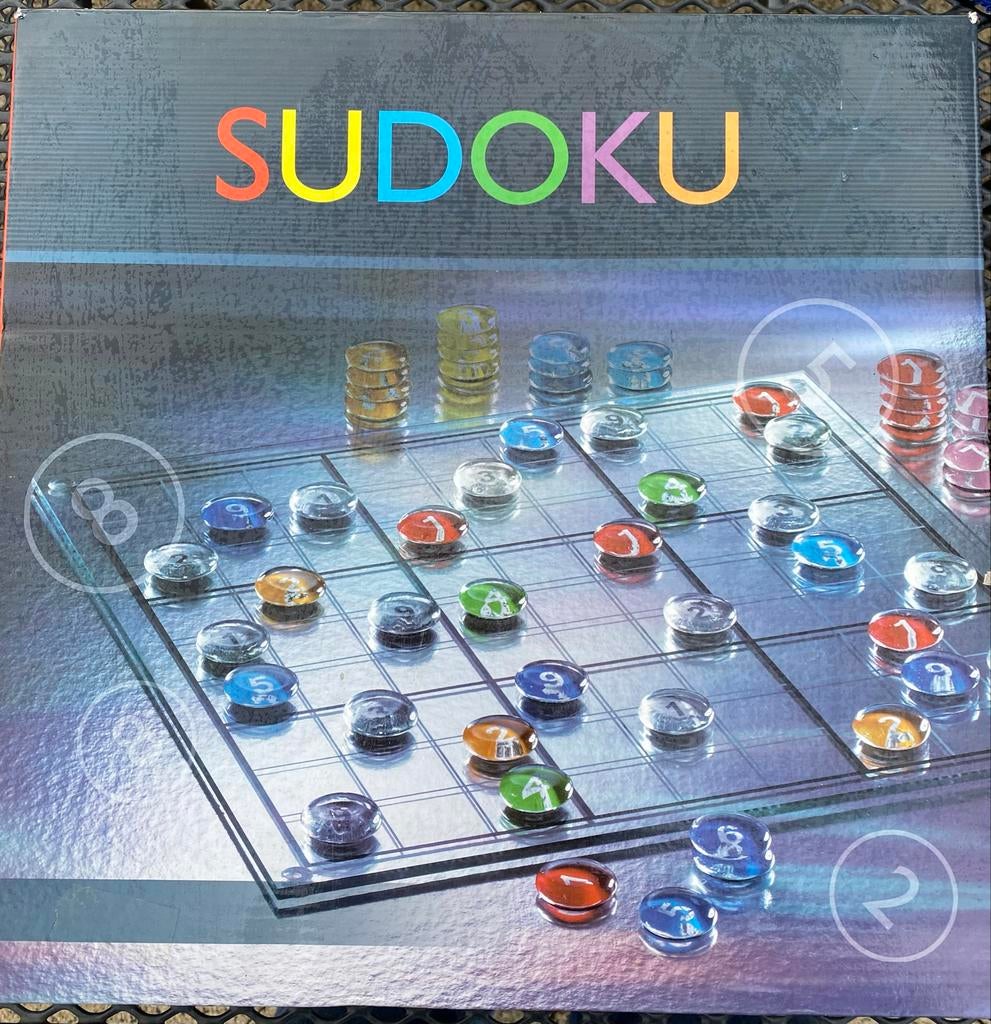 Glazen Sudoku Bordspel - Nieuw (doos licht beschadigd), Ophalen, Nieuw, Overige typen