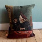 Vintage Tijger uniek handmade kussen "de Goudweger", Vierkant, Nieuw, Rubensplein 10a Schiedam, Insta: luckyvintage_shop