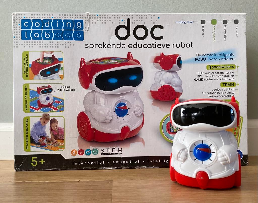 Clementoni Doc Sprekende Educatieve Robot - Coding Lab, Ophalen of Verzenden, Nieuw, Elektronica, Met geluid