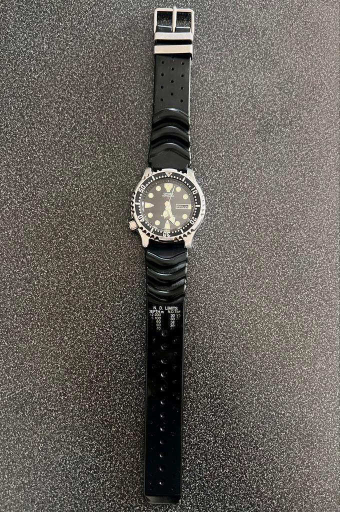 Citizen Promaster Duiker Horloge 8203-824393 - Automatisch, Gebruikt, Staal, Kunststof, Ophalen of Verzenden