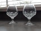Twee kristallen whiskey glazen whiskey kristal glas cognac, Ophalen of Verzenden, Zo goed als nieuw, Borrel- of Shotglas