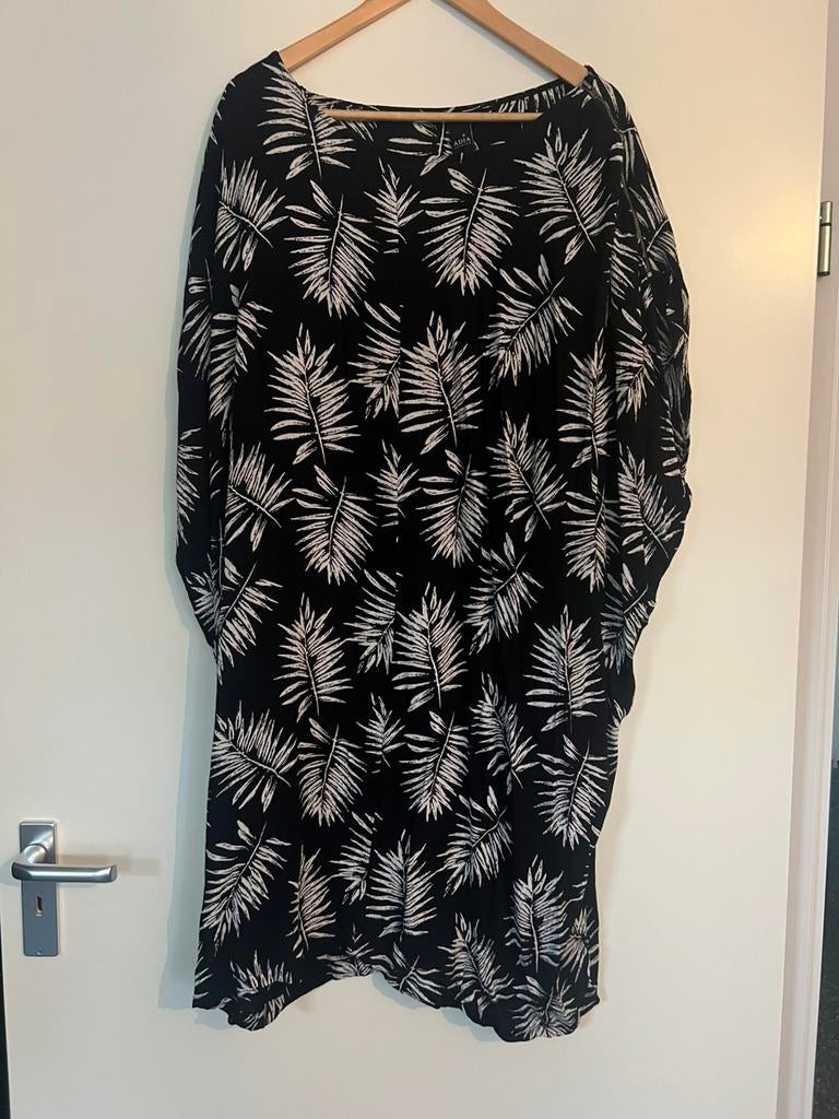 Aida zwart jurkje met bohemian print maat 46/48, Ophalen of Verzenden, Zo goed als nieuw, Zwart, Jurk