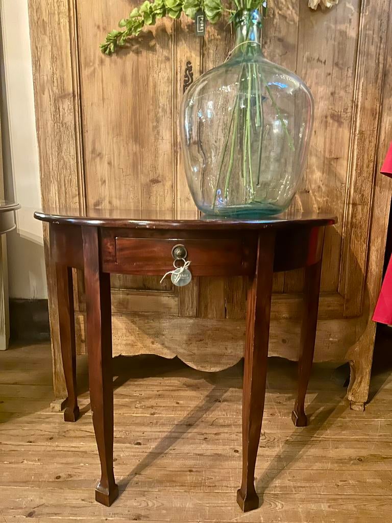 Houten bijzettafel met lade voor een landelijk stijl, Minder dan 55 cm, Gebruikt, -, -