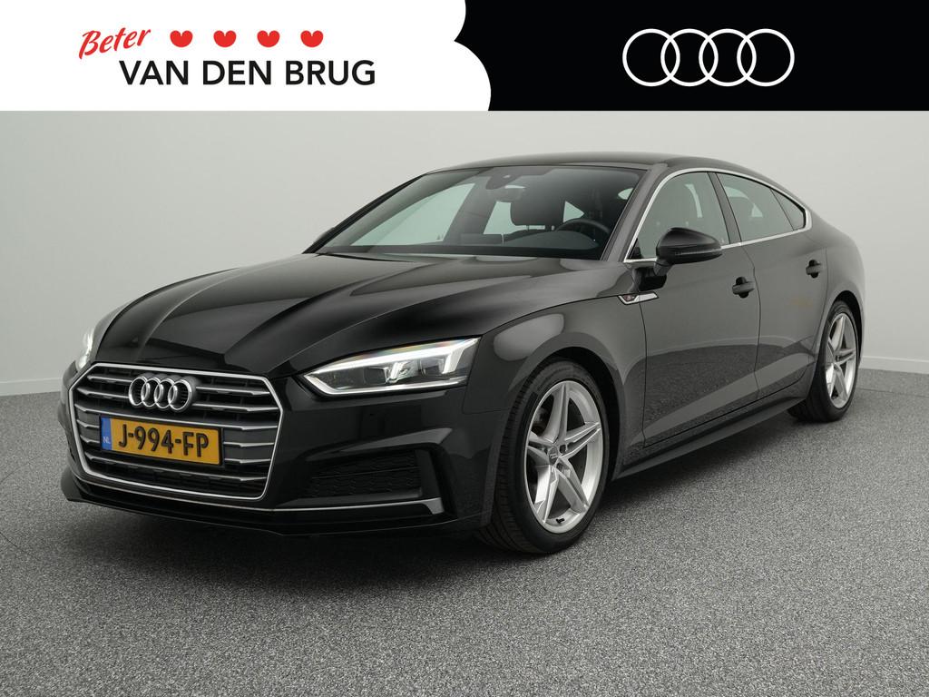 Audi A5 Sportback S-Line 35 TFSI 150 PK | LED | Bang & Olufs, Auto's, Gebruikt, 4 cilinders, Leder en Stof, Zwart