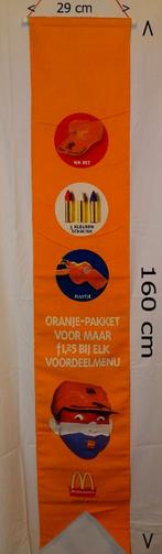 Grote McDonalds reclame banner Oranje - pakket WK 94, Verzamelen, Ophalen of Verzenden, Zo goed als nieuw, Overige typen