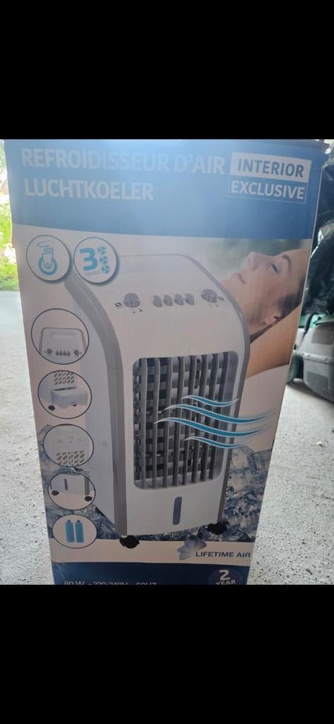 Luchtkoeler - Mobiele Airco met 3 Snelheden, Minder dan 60 m³, Ventileren, Nieuw, 3 snelheden of meer