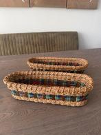 Rieten (stokbrood) Mandjes, Ophalen of Verzenden, Nieuw, Rechthoekig, Riet