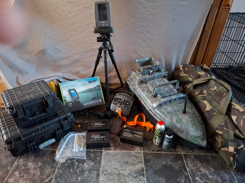 Nanotec gt1 voerboot met dieptemeter en vele extra's, Ophalen, Zo goed als nieuw, Complete set