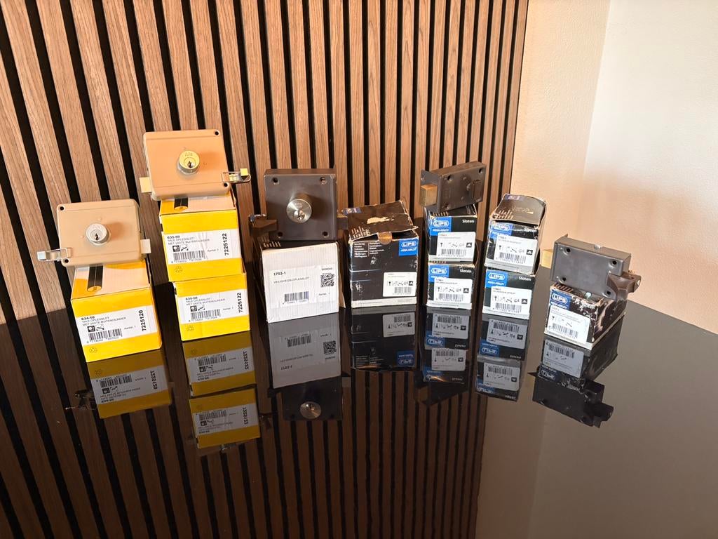 Grote set sloten, Ophalen of Verzenden, Nieuw, Rvs, Slot