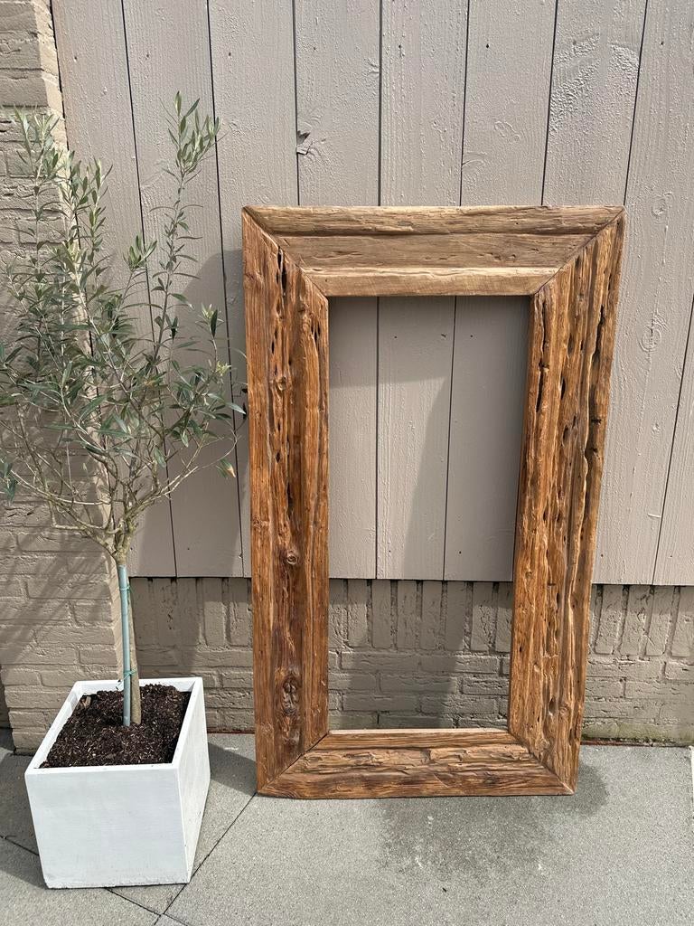 Teakhouten lijst 140x80 cm - Robuust  design- Houten lijst, Ophalen, Zo goed als nieuw, Hout, Minder dan 50 cm