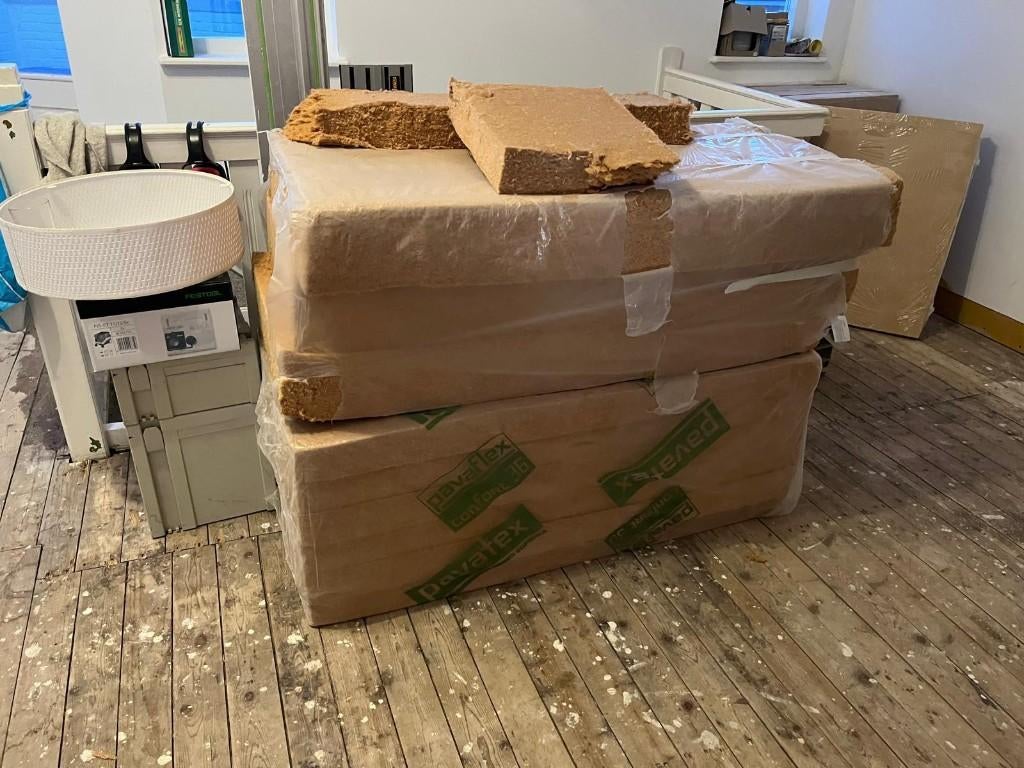 Isolatie Pavaflex Confort 36 houtvezel plaat, Doe-het-zelf en Verbouw, Isolatie en Afdichting, Ophalen, Overige materialen, 4 tot 8 cm