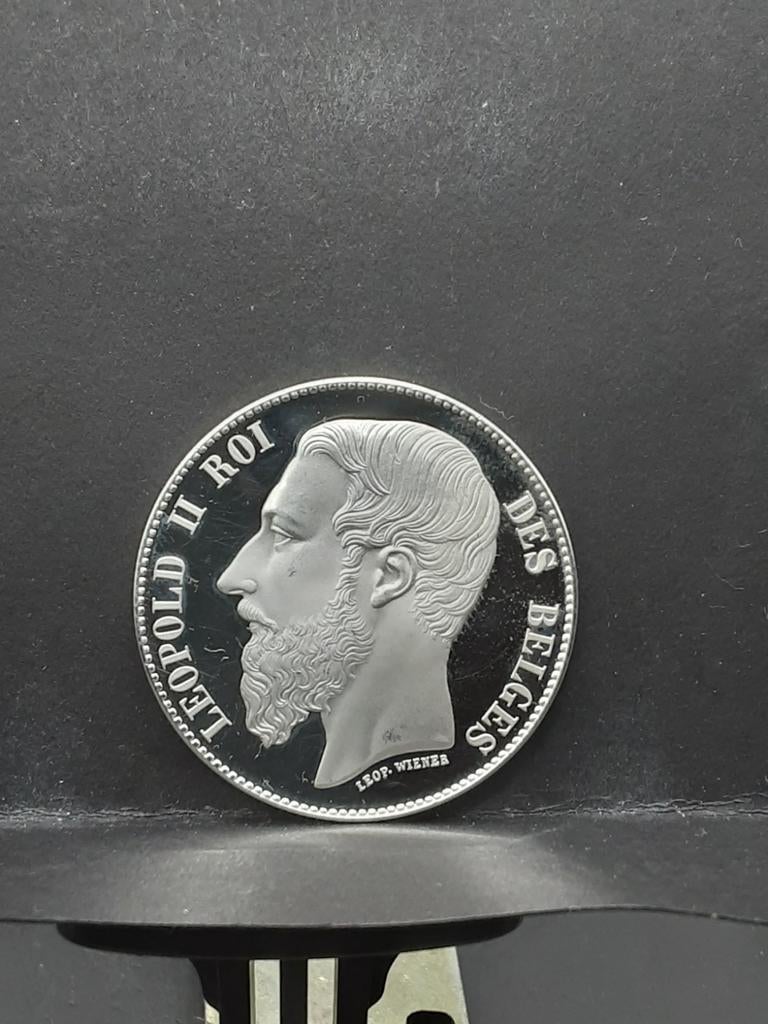 Zilveren Belgische penning, Ophalen of Verzenden, België, Losse munt, Zilver