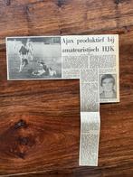 Voetbal krantenartikel HJK Helsinki Ajax september 1979, Ophalen of Verzenden, 1960 tot 1980, Knipsel(s)
