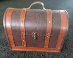 Decoratieve houten koffer, Overige materialen, Gebruikt, Slot, Minder dan 50 cm