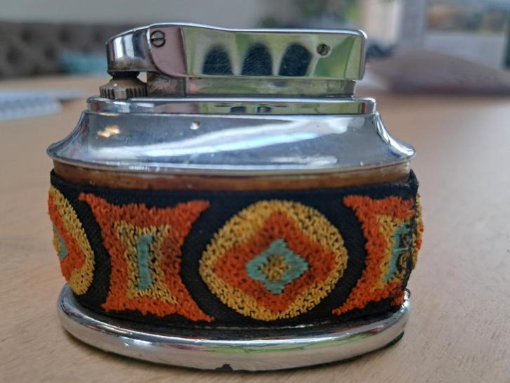 Tafelaansteker vintage jaren 60/70, Verzamelen, Rookartikelen, Aanstekers en Luciferdoosjes, Gebruikt, Aansteker, Ophalen of Verzenden