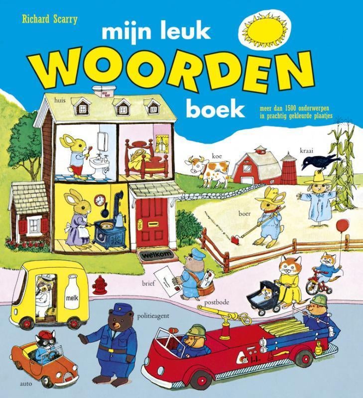 Richard Scarry- Mijn Leuk Woordenboek - HC-1963, Boeken, Verzenden, Gelezen, Fictie algemeen