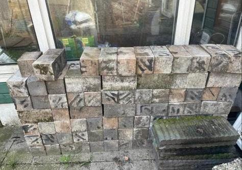 Stapelblokken gebruikt ongeveer 100 stuks, Ophalen, Gebruikt, Overige typen, Minder dan 5 m²