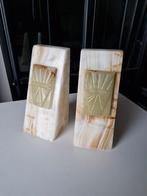 Massief gepolijste boekensteunen van natuurlijk onyx, Ophalen of Verzenden, Miniatuur