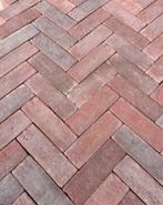 Lingeformaat 8 pakken 80m2 rood bezorging mogelijk, Tuin en Terras, Tegels en Klinkers, Klinkers, Nieuw, Ophalen of Verzenden