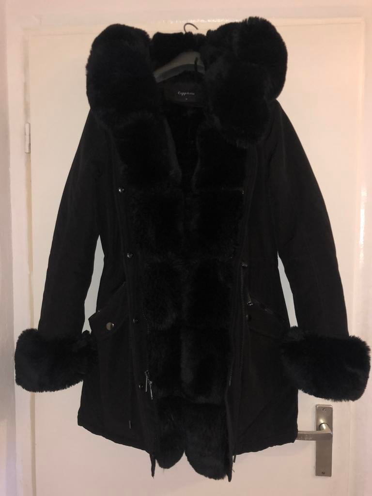 Dames winterjas, Kleding | Dames, Jassen | Winter, Zo goed als nieuw, Zwart, Ophalen of Verzenden