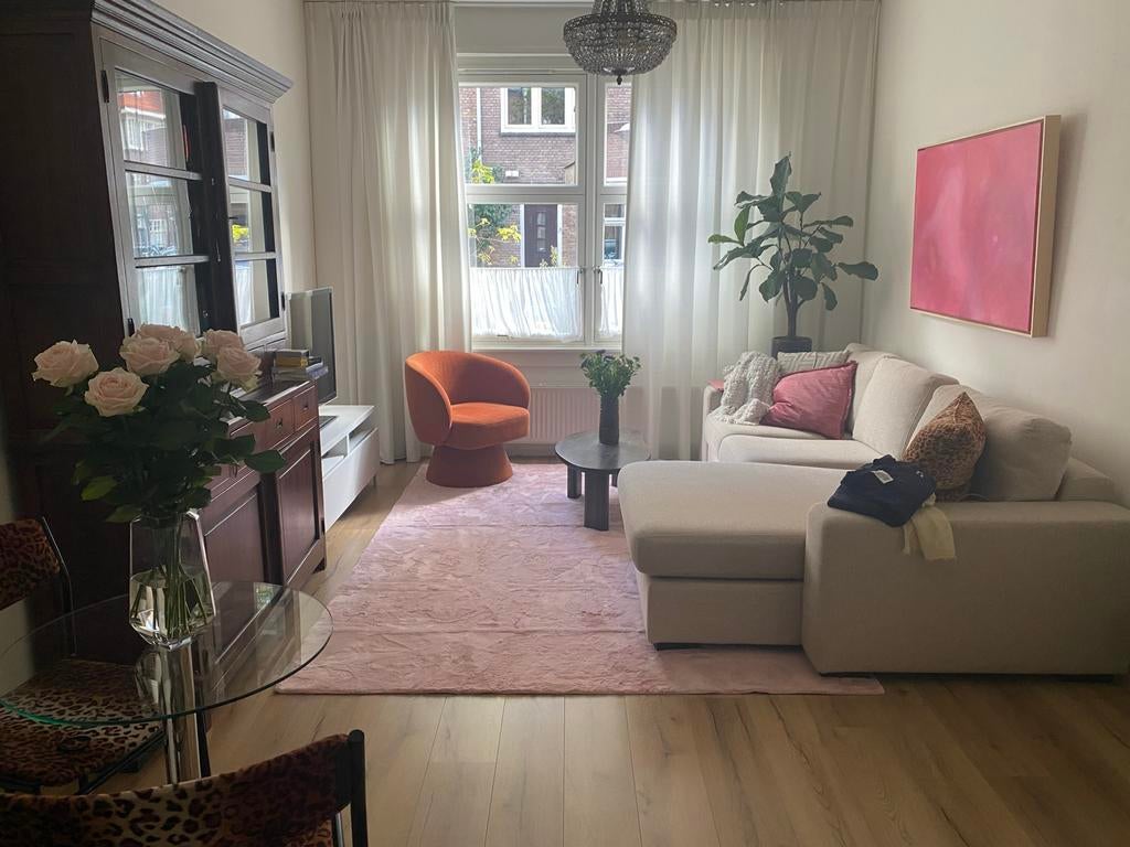 Wasbaar vloerkleed furry roze 200 x 300 cm, Huis en Inrichting, Stoffering | Tapijten en Kleden, Overige kleuren, Ophalen of Verzenden