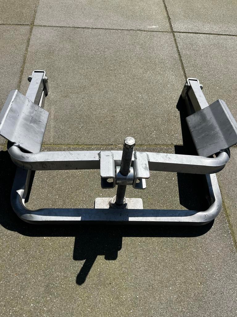 Leveler voor caravan of vouwwagen met bijpassende ratel, Caravans en Kamperen, Ophalen, Gebruikt