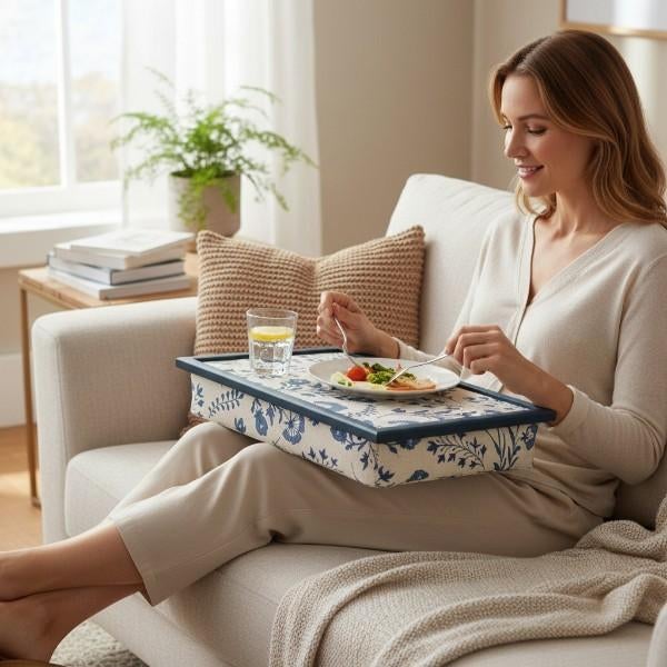 Eten met het bord op schoot? Schootkussen– Echt handig, Minder dan 45 cm, Minder dan 55 cm, Verzenden, Nieuw