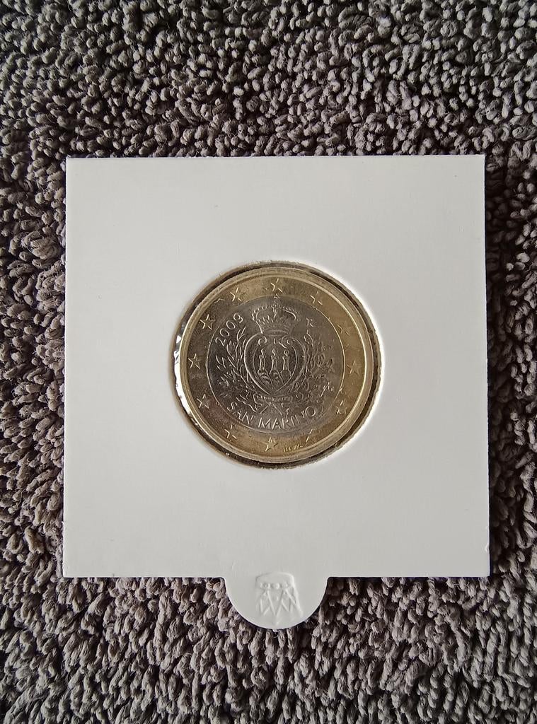 San Marino 1 euro 2009 UNC, Postzegels en Munten, Munten | Europa | Euromunten, Ophalen of Verzenden, San Marino, 1 euro, Losse munt
