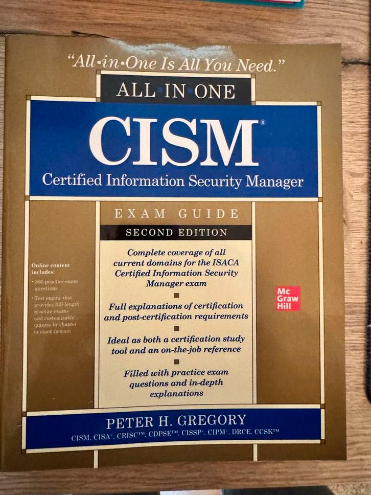CISM Certified Information Security Manager Examen Gids, Boeken, Studieboeken en Cursussen, Nieuw, WO, Gamma, Ophalen of Verzenden