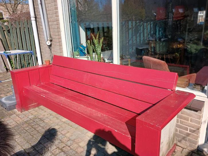 Mooie grote tuinbank, 2.80m lang, in goede staat, Tuin en Terras, Tuinbanken, Ophalen of Verzenden