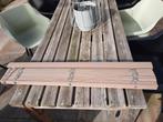 35 mm jaloezieën taupe 106x152 / 225x152 bamboe, Ophalen, Bruin, Zo goed als nieuw, 200 cm of meer