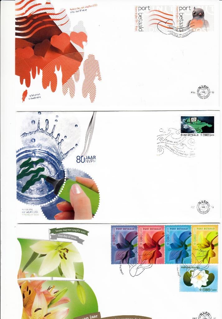 FDC van port betaald zegels, Postzegels en Munten, Postzegels | Nederland, Verzenden, Na 1940