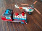 Vintage Blikken Speelgoed Trein en Helikopter - Jaren 60, Antiek en Kunst, Ophalen of Verzenden