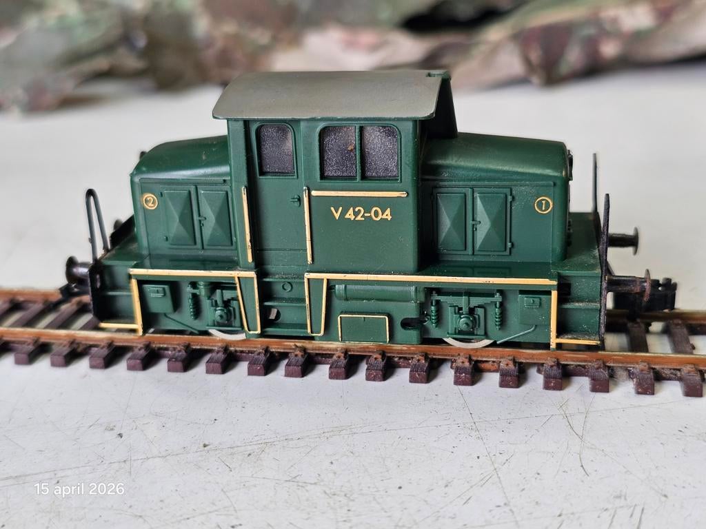 Modeltrein Ho fleischmann rangeer lokomotief V-42, Hobby en Vrije tijd, Modeltreinen | H0, Fleischmann, Ophalen of Verzenden, Zo goed als nieuw