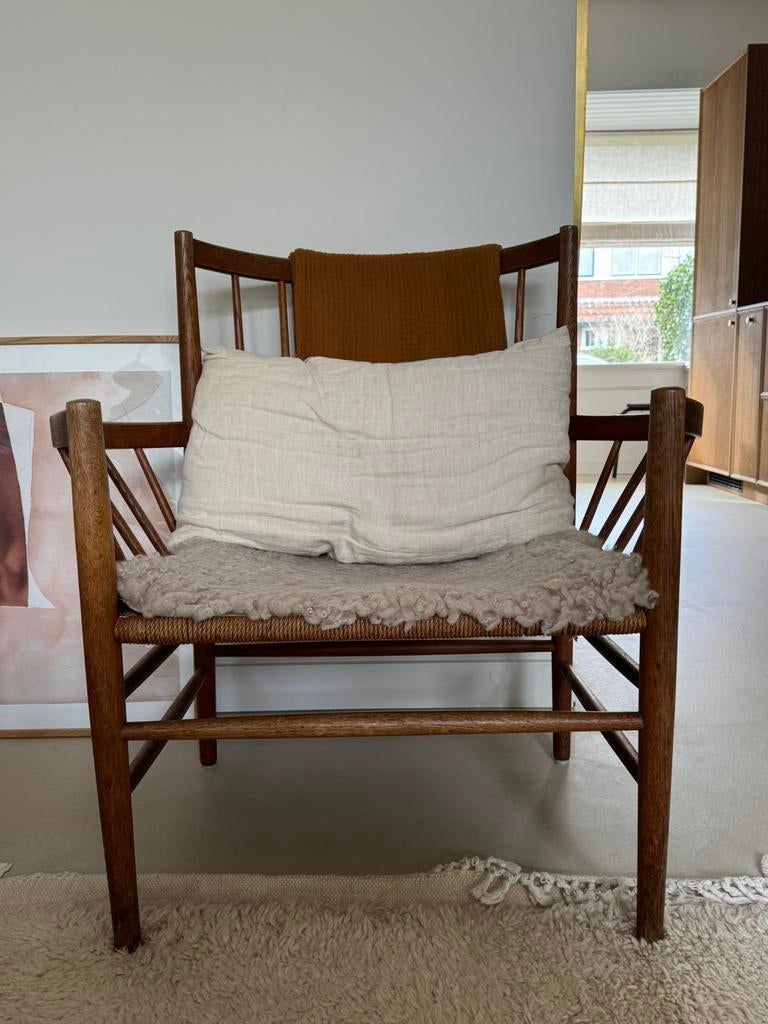 Vintage J82 lounge chair Jørgen Bækmark | FDB møbler, Ophalen, Gebruikt, Minder dan 75 cm, Scandinavisch