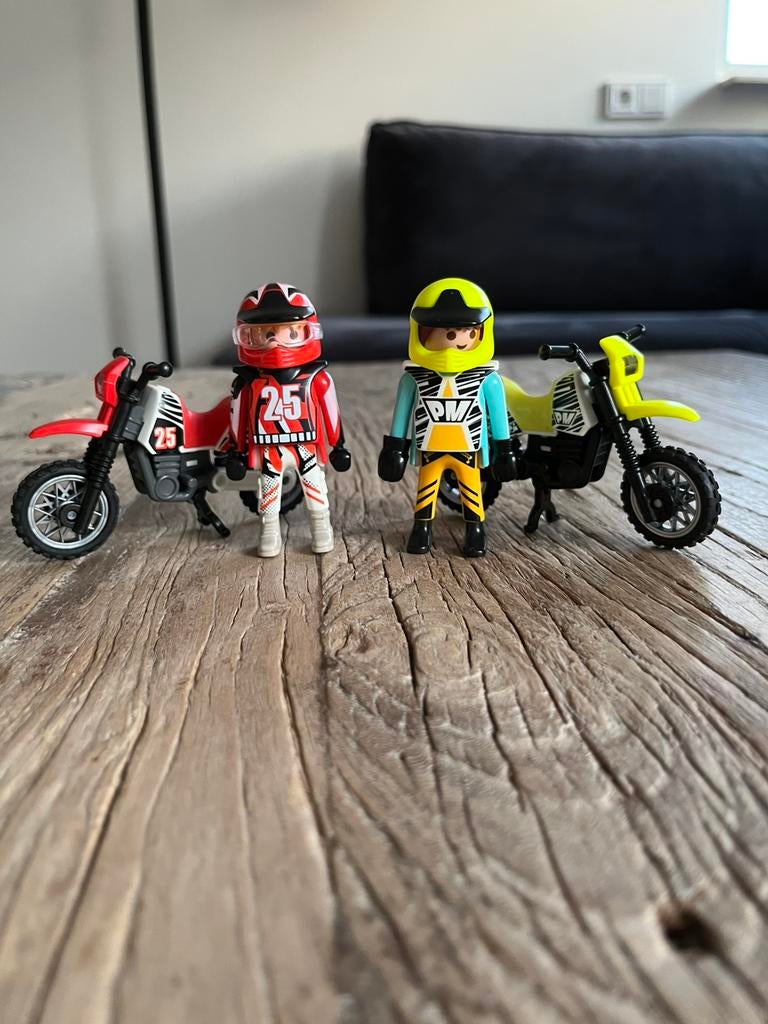 Playmobil crossmotors, Ophalen, Zo goed als nieuw