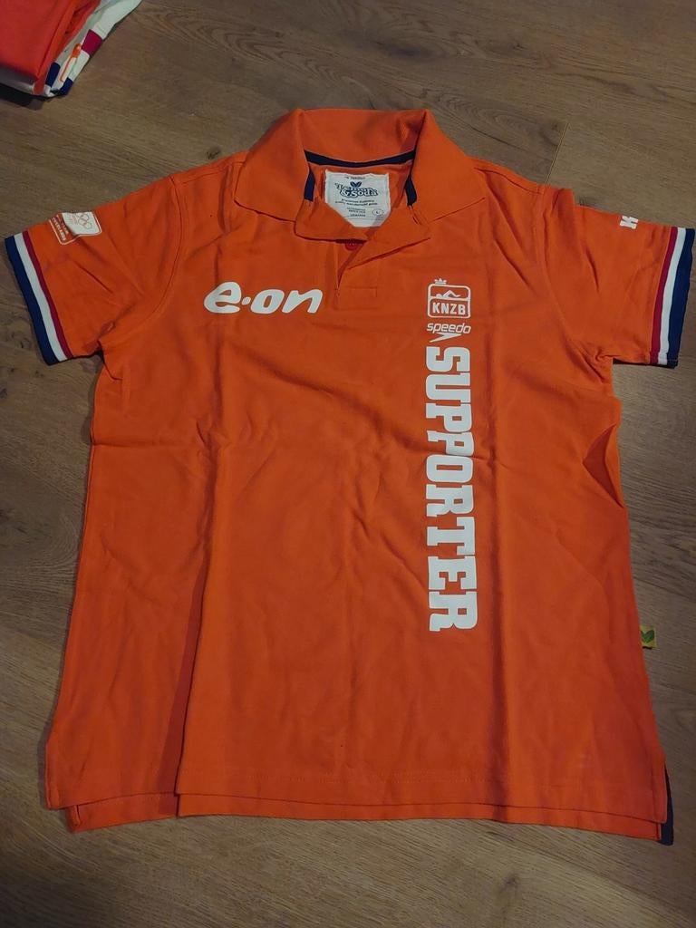 Oranje TeamNL NOC*NSF Supporter Shirt - Koningsdag, Maat 38/40 (M), Oranje, Korte mouw, Gedragen
