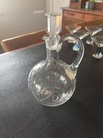 Kristallen karaf met stop - licht beschadigd, Ophalen of Verzenden