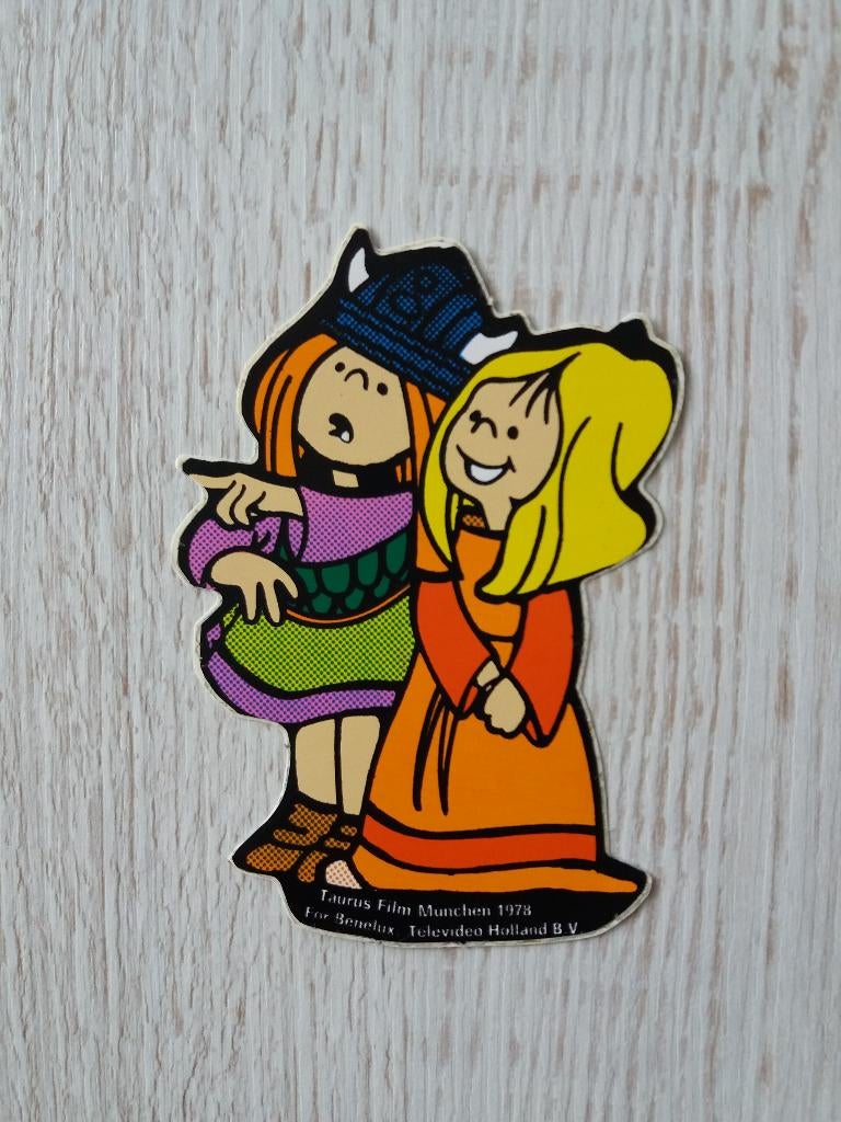 sticker Wickie de Viking, Verzamelen, Ophalen of Verzenden, Zo goed als nieuw, Strip of Tekenfilm