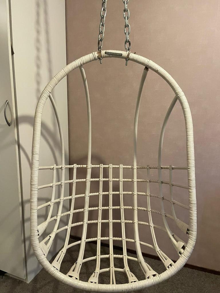 Witte eistoel, Ophalen, Kunststof, Gebruikt, Wit