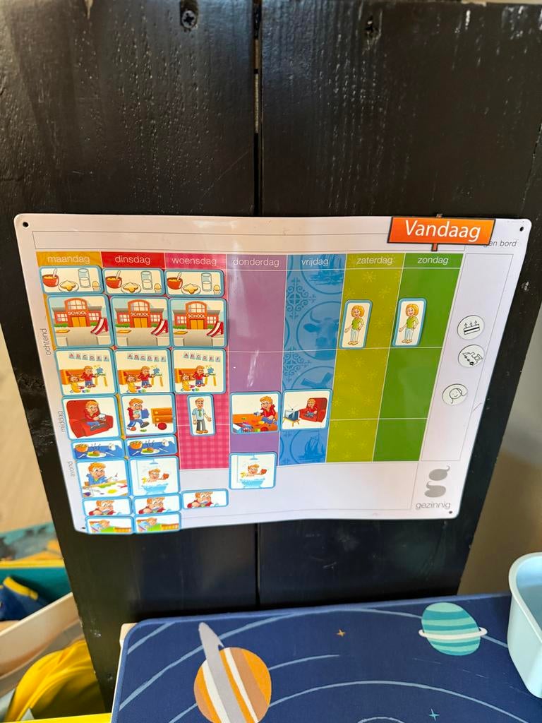 Weekplanner voor kinderen - Gezinnig, Kinderen en Baby's, Ophalen of Verzenden, Gebruikt