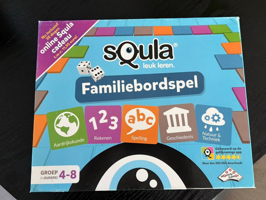 Squla familiebordspel, Ophalen of Verzenden, Zo goed als nieuw