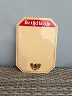 Metalen Heineken reclame plaatje bokbier jaren 80 + magneet, Ophalen, Zo goed als nieuw, Overige typen