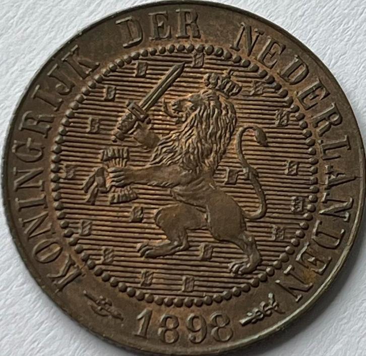2,5 cent 1898 topkwaliteit!, Postzegels en Munten, Munten | Nederland, Losse munt, Overige waardes, Koningin Wilhelmina, Ophalen of Verzenden