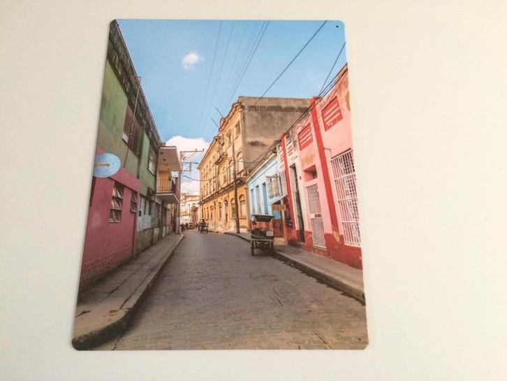 Nieuw Metalen Wandbord Cuba Straat Pizza 30x40cm, Huis en Inrichting, Woonaccessoires | Wanddecoraties, Nieuw, Ophalen of Verzenden