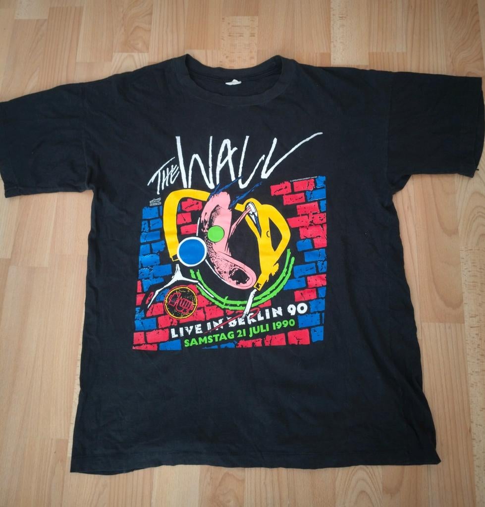 Origineel Pink Floyd The Wall tour shirt 1990 Berlijn XL, Ophalen of Verzenden