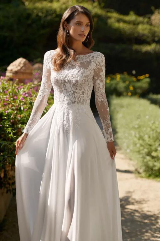 Prachtige bruidsjurk Alma Novia Davina 36/38, Ophalen, Trouwjurk, Overige kleuren, Onbekend